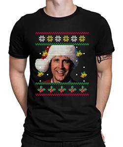 Quattro Formatee Schöne Bescherung Weihnachten bei den Griswolds Clark - Familien Set Weihnachtsshirt Herren Männer T-Shirt von Quattro Formatee
