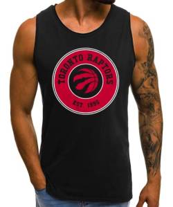 Quattro Formatee Toronto Raptors - Basketball NBA Team Basketballer Trikot für Fans| Männer Tank Top | Schwarz | XXL von Quattro Formatee