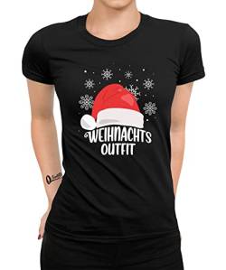 Quattro Formatee Weihnachtsoutfit - Weihnachten X-Mas Familien Set Weihnachtsshirt Frauen Damen T-Shirt von Quattro Formatee