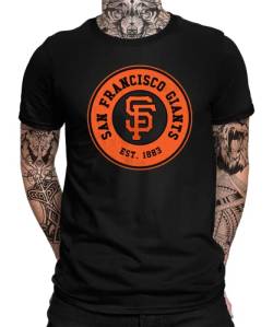 San Francisco Giants - Baseball Team MLB Mannschaft Herren Männer T-Shirt | Schwarz | L von Quattro Formatee