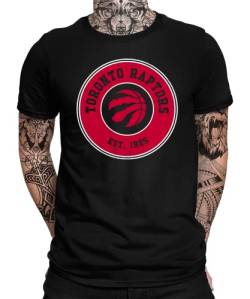 Toronto Raptors - Basketball Spieler Sport Team NBA Trikot für Fans Herren Männer T-Shirt | Schwarz | 3XL von Quattro Formatee
