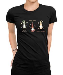 Wichtel Nordische GNOME Elfen - Weihnachten X-Mas Weihnachtsoutfit Familien Set Weihnachtsshirt Frauen Damen T-Shirt von Quattro Formatee
