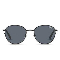 Quay Australia CRAZY LOVE Women's Sunglasses Classic Round - Black/Smoke von Quay Australia