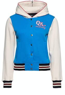 Queen Kerosin Damen College Sweatjacke | Stickerei | Regular Fit | Queen | Vintage Style | Rockabilly | 50'S | Cheerleading | Baseball Sweatjacke | Rockabella Wonder Woman von Queen Kerosin