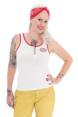 Queen Kerosin Damen Speedway T Shirt, Offwhite, XS EU von Queen Kerosin