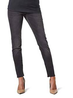 Queen Mum Umstandsmode Straight Umstandsjeans Nadia, Dark Grey, 28 von Queen Mum