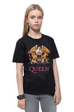Queen 'Classic Crest' (Black) Kids T-Shirt (3-4 Years) von Queen