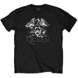 Queen 'Crest Logo Diamante' (Black) T-Shirt (Large) von Queen