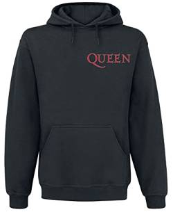Queen Crest Vintage Männer Kapuzenpullover schwarz S 80% Baumwolle, 20% Polyester Band-Merch, Bands von Queen