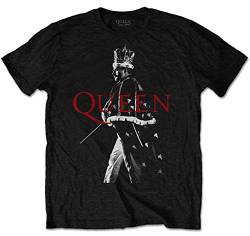 Queen 'Freddie Crown' (Black) T-Shirt (Large) von Queen