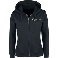 Queen Kapuzenjacke - Crest Vintage - M bis XL - für Damen - Größe L - schwarz  - Lizenziertes Merchandise! von Queen