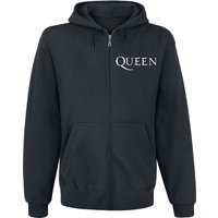 Queen Kapuzenjacke - Crest Vintage - S bis XXL - für Männer - Größe L - schwarz  - Lizenziertes Merchandise! von Queen