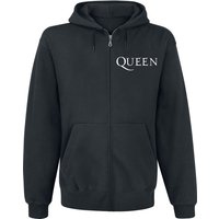 Queen Kapuzenjacke - Crest Vintage - S bis XXL - für Männer - Größe M - schwarz  - Lizenziertes Merchandise! von Queen