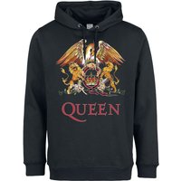 Queen Kapuzenpullover - Amplified Collection - Royal Crest - S bis 3XL - für Männer - Größe L - schwarz  - Lizenziertes Merchandise! von Queen