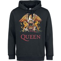 Queen Kapuzenpullover - Amplified Collection - Royal Crest - S bis 3XL - für Männer - Größe XL - schwarz  - Lizenziertes Merchandise! von Queen