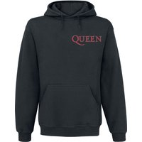 Queen Kapuzenpullover - Crest Vintage - S bis L - für Männer - Größe S - schwarz  - Lizenziertes Merchandise! von Queen