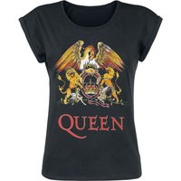 Queen T-Shirt - Classic Crest - S bis 5XL - für Damen - Größe 3XL - schwarz  - Lizenziertes Merchandise! von Queen