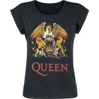 Queen T-Shirt - Classic Crest - S bis 5XL - für Damen - Größe 5XL - schwarz  - Lizenziertes Merchandise! von Queen