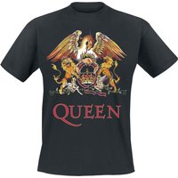 Queen T-Shirt - Crest Vintage - S bis 5XL - für Männer - Größe 3XL - schwarz  - Lizenziertes Merchandise! von Queen