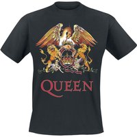 Queen T-Shirt - Crest Vintage - S bis 5XL - für Männer - Größe 5XL - schwarz  - Lizenziertes Merchandise! von Queen
