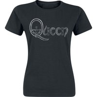 Queen T-Shirt - Logo - S bis XXL - für Damen - Größe L - schwarz  - Lizenziertes Merchandise! von Queen