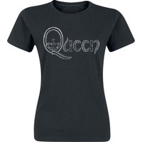 Queen T-Shirt - Logo - S bis XXL - für Damen - Größe M - schwarz  - Lizenziertes Merchandise! von Queen