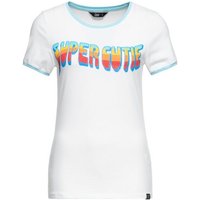 QueenKerosin 3/4-Arm-Shirt Super Cutie mit Retro Statement Print von QueenKerosin