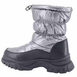 Queentina Schneestiefel Damen Winterboots Winterstiefel Gefüttert 1915 Winterschuhe von Queentina