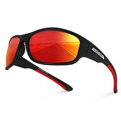 Queshark Herren Sonnenbrille: Sportlich, Polarisiert, Leicht, UV-Schutz, Anti-Blendung, Fashion Accessoires von Queshark