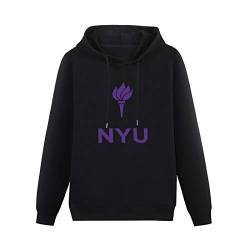 Questo Men's Hoodies NYU New York University Sweatshirt Pullover Classic Hoody S von Questo