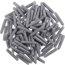 Quesuc 100 Stück Geschirrspüler-Rack-Spitze Zinken-Abdeckkappen einfach aufdrücken, um zu reparieren, 1/8 Zoll Innendurchmesser (grau) von Quesuc