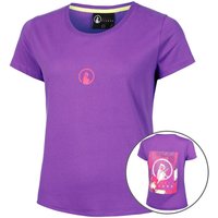 Quiet Please Flashy Backprint T-Shirt Damen in berry, Größe: S von Quiet Please