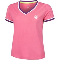 Quiet Please Flashy V-Neck T-Shirt Damen in pink von Quiet Please