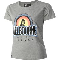 Quiet Please Melbourne Sunrise T-Shirt Damen in grau, Größe: L von Quiet Please