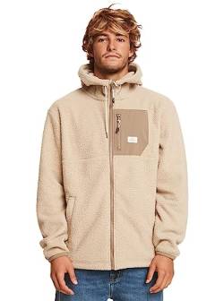 Quiksilver Clean Coasts - Zip-Up Hoodie for Men - Kapuzenpulli mit Reißverschluss - Männer - L - Beige. von Quiksilver