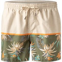 Quiksilver Herren Badeshorts beige Mikrofaser gemustert von Quiksilver