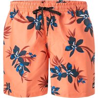 Quiksilver Herren Badeshorts orange Mikrofaser floral von Quiksilver