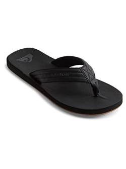 Quiksilver Herren Carver Nubuck - Sandals For Mens Zehentrenner, Schwarz Solid Black Sbkm, 41 EU von Quiksilver