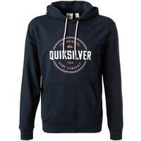 Quiksilver Herren Hoodie blau Baumwolle Logo und Motiv von Quiksilver