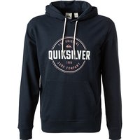 Quiksilver Herren Hoodie blau Baumwolle Logo und Motiv von Quiksilver