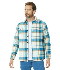 Quiksilver Herren Lower Ridge Flanell Woven Top Hemd mit Button-Down-Kragen, Seehafen Unterer Grat 233, Klein von Quiksilver