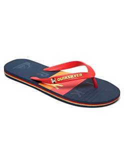 Quiksilver Herren Molokai Word Block Flops for Men Flip-Flop, RED/Blue/RED, 40 EU von Quiksilver