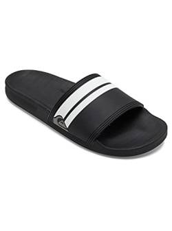 Quiksilver Herren Rivi Slide Peeptoe Sandalen, Schwarz (Black/Black/White Xkkw) von Quiksilver