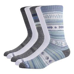 Quiksilver Men's 5-Pack Multi Crew Socks, Blue, 10/13 von Quiksilver