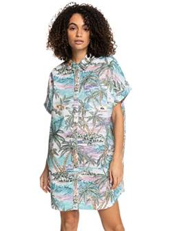 Quiksilver On Vacation - Short Sleeve Shirt Dress for Women - Frauen. von Quiksilver