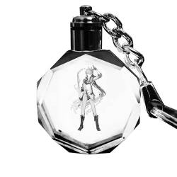 Quniao Anime Spiele Genshin Impact Schlüsselanhänger Spielcharakter Kristallglas Schlüsselanhänger Geschenk Genshin Anime Anhänger Dekoration (C-14) von Quniao