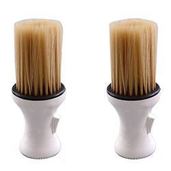 Qutsvosh 2 StüCk Professionelle Salon Friseur Schere Rasieren Soft Brush Kamm Hals StaubreinigungsbüRste Friseur Werkzeug von Qutsvosh