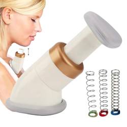Quzente Halsausschnitt-Schlankheitsgerät, Halsstraffungs-System - Halsstraffungsgerät - Facelift-Gerät für Männer und Frauen, Gesichts- und Nackenmassage, Nacken-Toner-Gerät zur Straffung und von Quzente