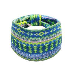 Frauen Haarbänder Stirnband Bohemian Sport Run Bandage Elastisch Mädchen Breites Stirnband Print Breite Kopfbedeckung Haarband Damen von Qxiao