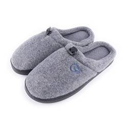 R-ISLAND Hausschuhe Herren, Hausschuhe für zu Hause, Winterhausschuhe, Bequem und leicht, Toll für zu Hause (Grau, adult, men, numeric_45, numeric, eu_footwear_size_system, medium) von R-ISLAND